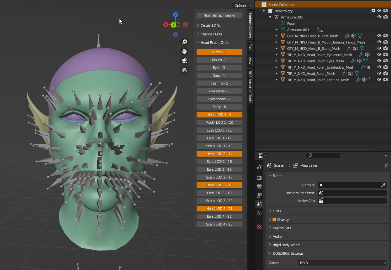 Making Custom BG3 Head Armatures | BG3 Modding Community Wiki